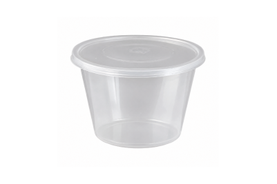 25oz Clear Plastic Recyclable MyPackaging Soup Containers with Lids YQ 388