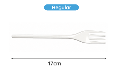 Regular White Plastic Biodegradable PLA Forks