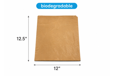 12.5″x12″ Brown/Kraft Paper Biodegradable Bags