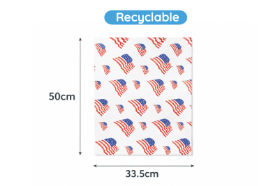 50×33.5cm USA Stars and Stripes Recyclable Greaseproof Paper
