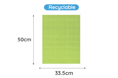 50×33.5cm Green Polka Dot Recyclable Greaseproof Paper