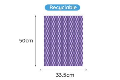 50×33.5mm Purple Stars Recyclable Greaseproof Paper