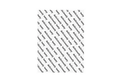 50×33.5cm Deliciously Tasty Recyclable Greaseproof Paper