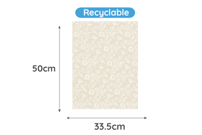 50×33.5cm Damask Design Recyclable Greaseproof Paper