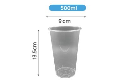 500ml PP Bubble Tea Cups