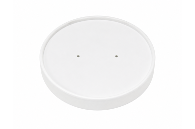 8oz-Fit White Paper Recyclable Well Made Soup Lids