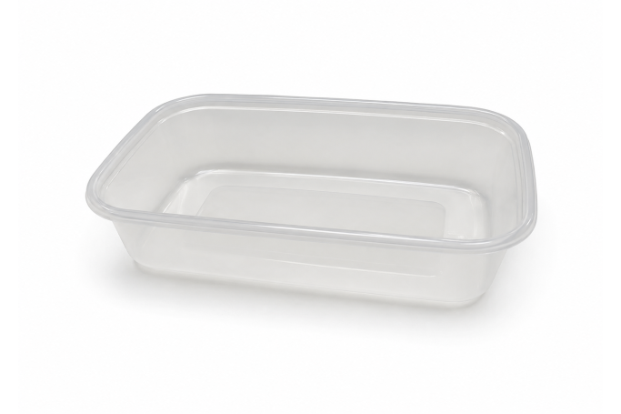 650ml Clear Microwaveable Plastic Rectangular Pistachio Containers with Lids