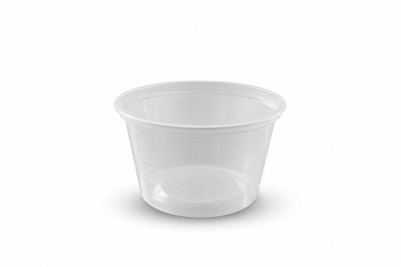 8oz Clear Plastic Microwaveable SATCO Portion Pots with Lids