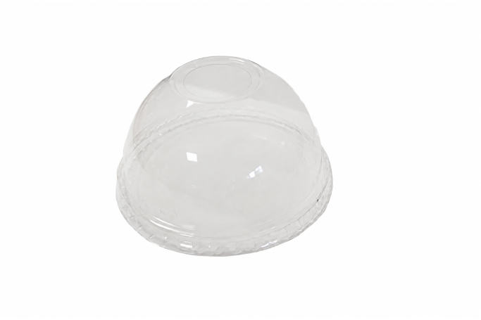 90mm Clear Plastic Recyclable DL90 Dome Lids with Hole