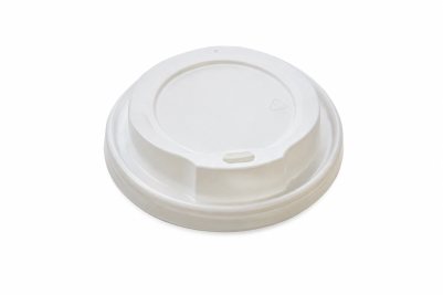 8oz-Fit White Plastic Recyclable Coffee Cup Lids