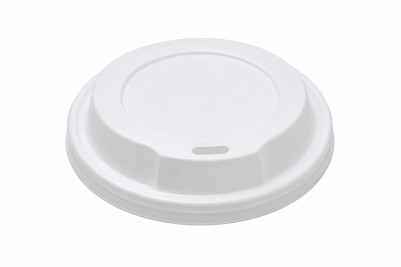 12oz-Fit White Plastic Recyclable Coffee Cup Lids