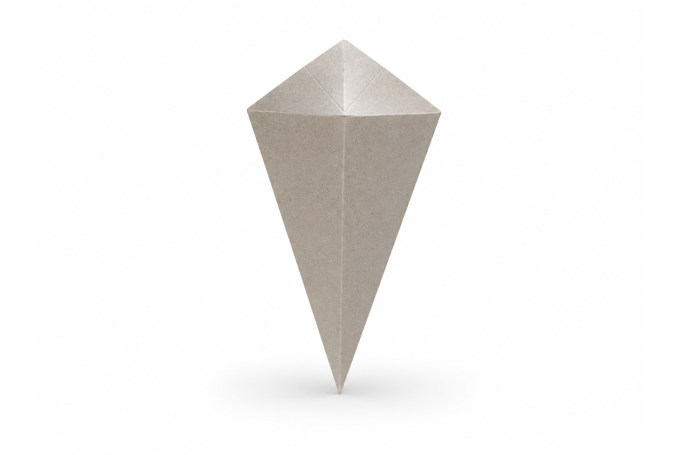 Medium Brown/Kraft Recyclable Cones