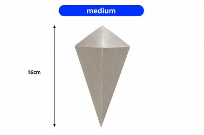 Medium Brown/Kraft Recyclable Cones