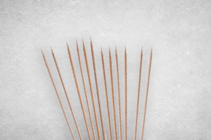 6″ Wooden Biodegradable Skewers