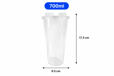 700ml PP Split Cups With Lids