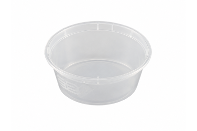 12oz Clear Plastic Microwaveable SATCO Portion Pots with Lids