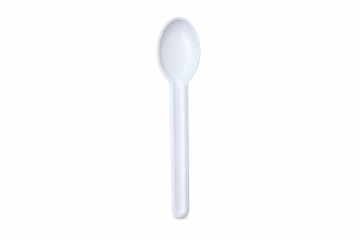 White Paper Recyclable Spoons