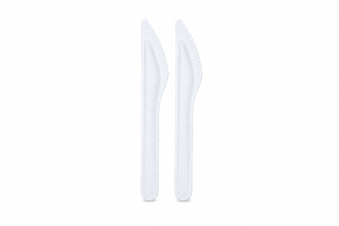 White Paper Recyclable Knives