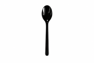 Regular Black Plastic Recyclable Luxury Spoons