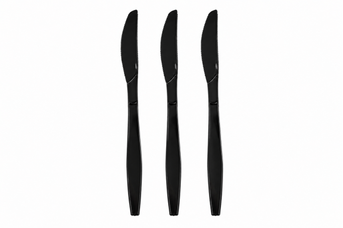 Regular Black Plastic Recyclable Luxury Knives