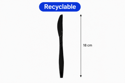 Regular Black Plastic Recyclable Luxury Knives