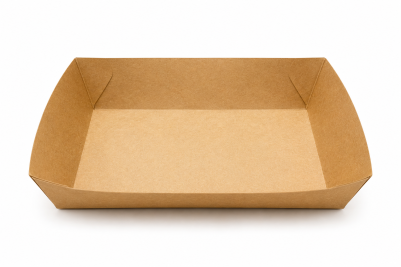 Brown/Kraft 9x9 Recyclable Boat Trays