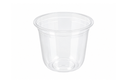 12oz Clear Plastic Recyclable PP Bubble Tea U Cups