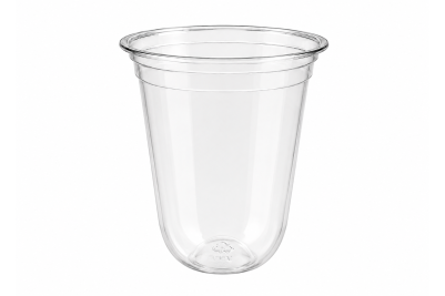 12oz - 300ml U Shape PET Plastic Recyclable Tumbler Milkshake Cups