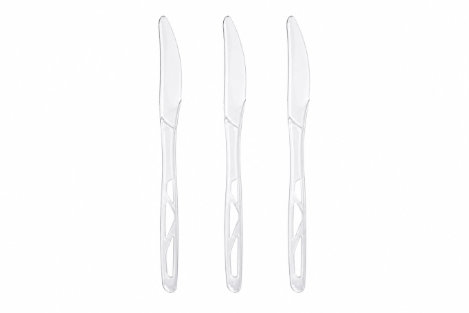 Regular White Plastic Biodegradable PLA Knives