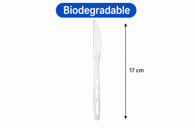 Regular White Plastic Biodegradable PLA Knives