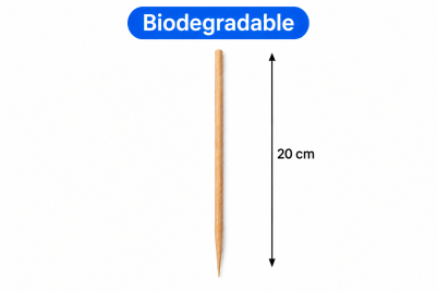 8 inch Wooden Biodegradable Skewers