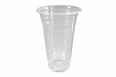 22oz Clear Plastic Recyclable PP Bubble Tea Flat Cups