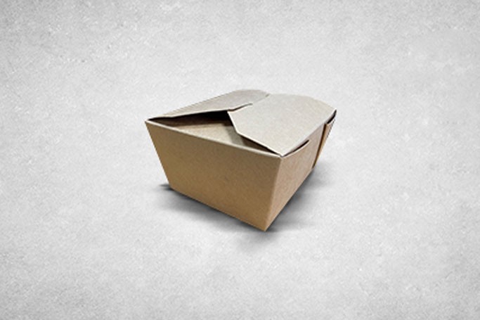 Takeaway No 1 Brown Food Boxes Biodegradable Kraft Leak-Proof 26oz 50-450pcs 