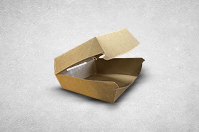 Standard Brown/Kraft Med Recyclable Burger Box
