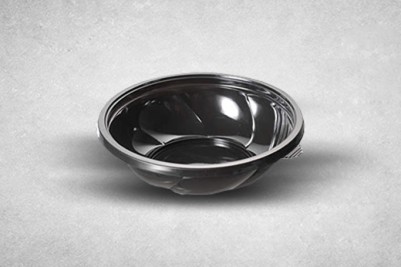 850cc Black Plastic Recyclable Premium Salad Bowls