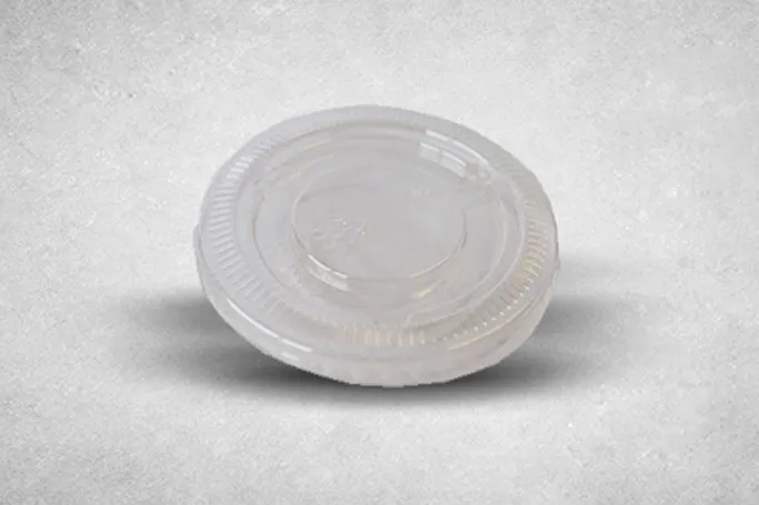 95mm Clear Plastic Recyclable Lids without Hole