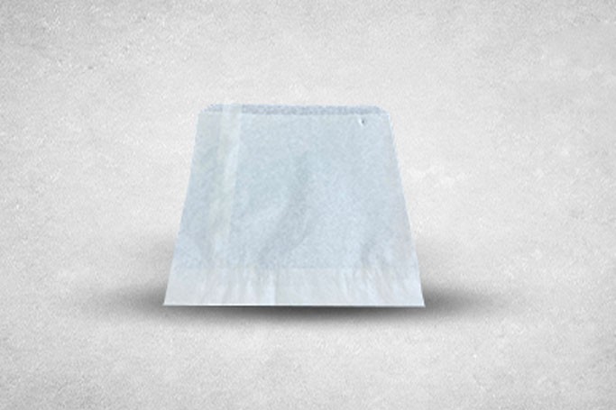 10″x10″ White Paper Biodegradable Bags