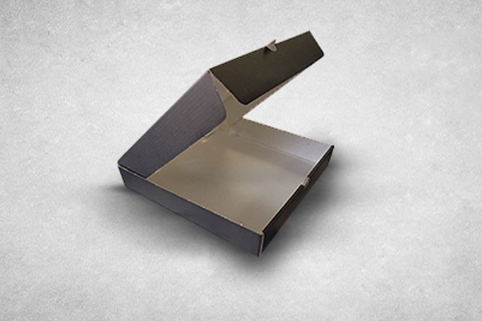 9″ Black Cardboard Biodegradable Corrugated Pizza Boxes