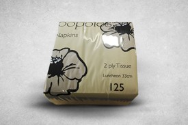 33cm Brown Kraft Paper Biodegradable Luxury 2PLY Napkins