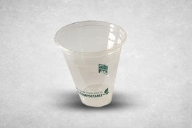 12oz Clear Plant-Based Plastic Compostable PLA Cups