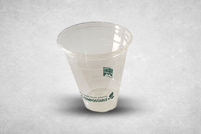 12oz Clear Plant-Based Plastic Compostable PLA Cups