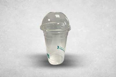 20oz Clear Plant-Based Plastic Compostable PLA Cups