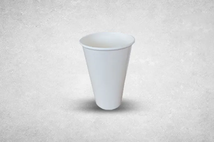 12oz White Paper Recyclable Cups
