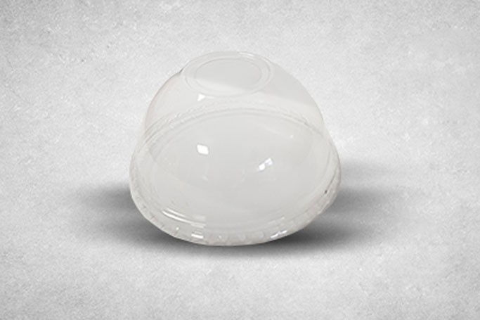 80mm Clear Plastic DL80 Dome Lids with Hole