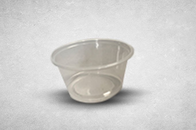3.25oz Clear Plastic Recyclable Portion Pots with Lids