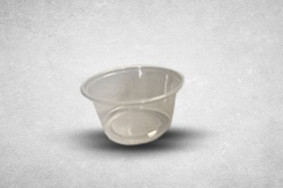 4oz Clear Plastic Recyclable Portion Pots with lids